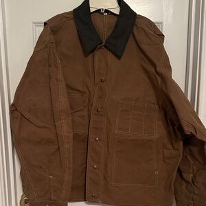 Filson Brown Jacket with Black Collar